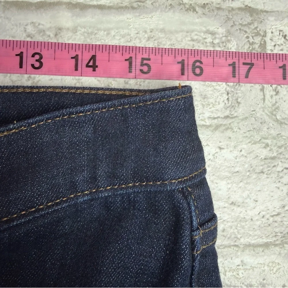 Lands' End Jeans 8 Blue Dark Wash Straight Leg Fit 2 Stretch Denim NEW NWOT😍 - Picture 11 of 13